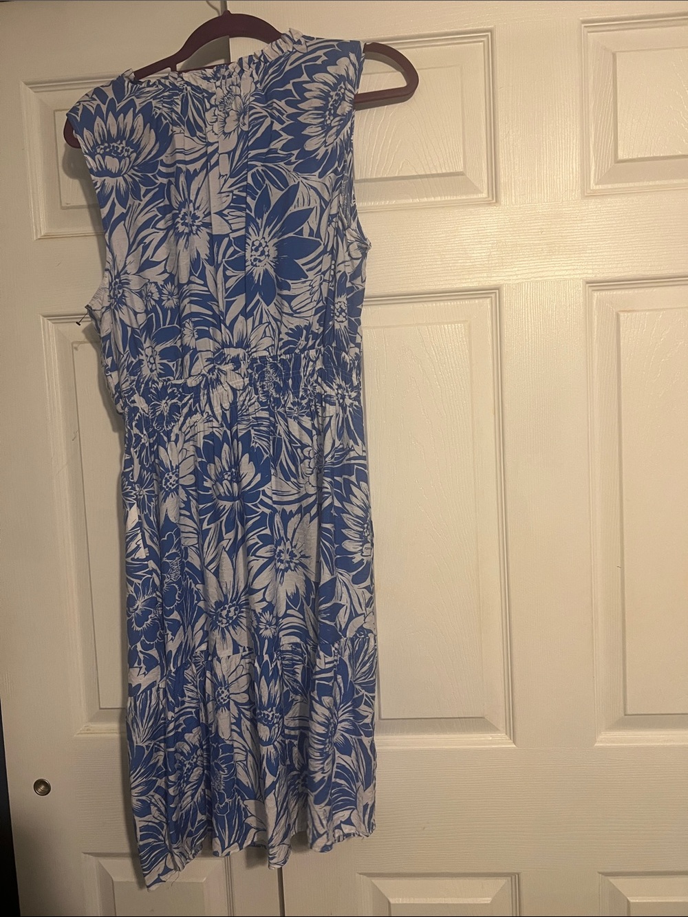 Sonoma Blue and White Floral Summer Top - Picture 3 of 3